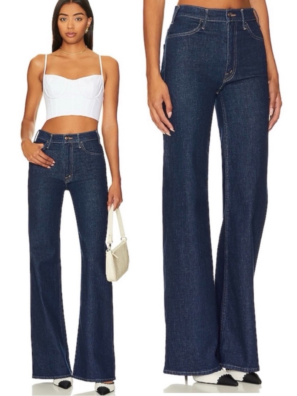 MOTHER The Hustler Roller Bona Fide Heel Jeans Size 28 EUC